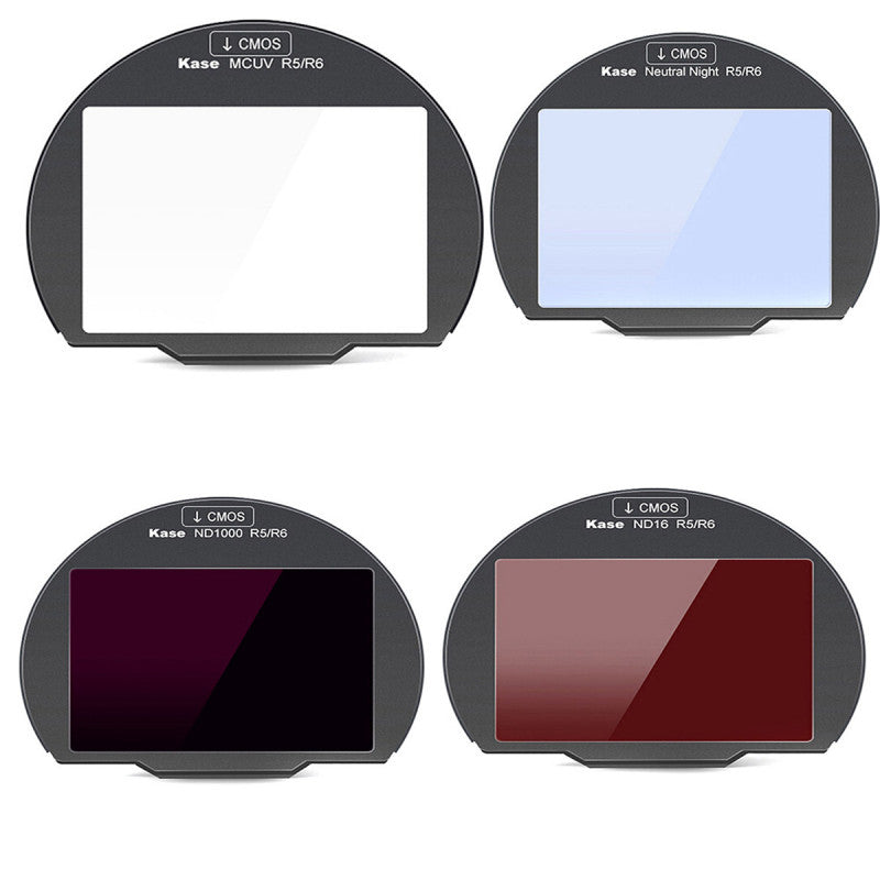 Kase 4-In-1 Clip-In Filter Set for Canon EOS R5/R6 Cameras (MCUV/Neutral Night/ND64/ND1000)