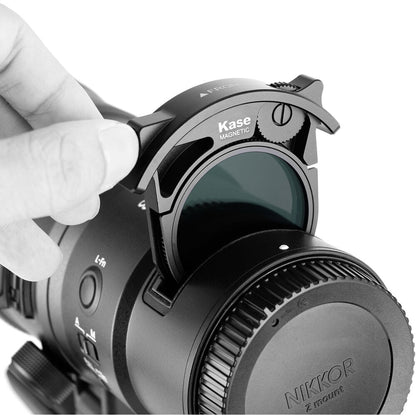 Kase Tele Drop-In Filter Kit for NIKKOR Z 800mm f/6.3 VR S and Z600mm f/4 TC VR S and Z 400mm f/2.8 TC VR S Lenses (ND8 and CPL Filters, Magnetic Holder)