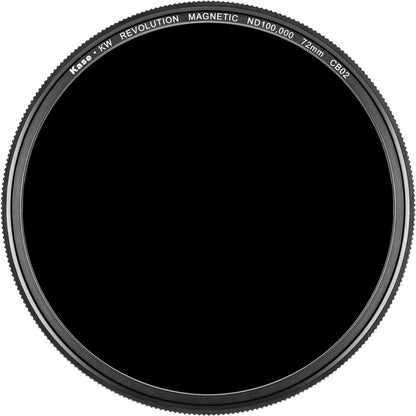 Kase 72mm KW Revolution ND 100000 ND Filter with Magnetic Adapter Ring 16.5-Stop (Orange Frame)