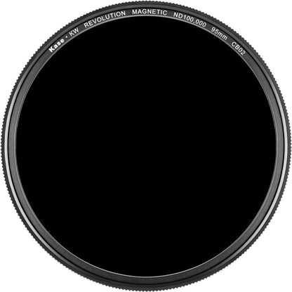 Kase 95mm KW Revolution ND 100000 ND Filter with Magnetic Adapter Ring 16.5-Stop (Orange Frame)