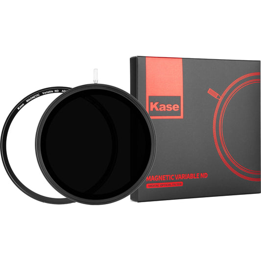 Kase 82mm 6 to 9-Stops Gen 2 Wolverine Magnetic Variable Neutral Density Filter with Adapter Ring